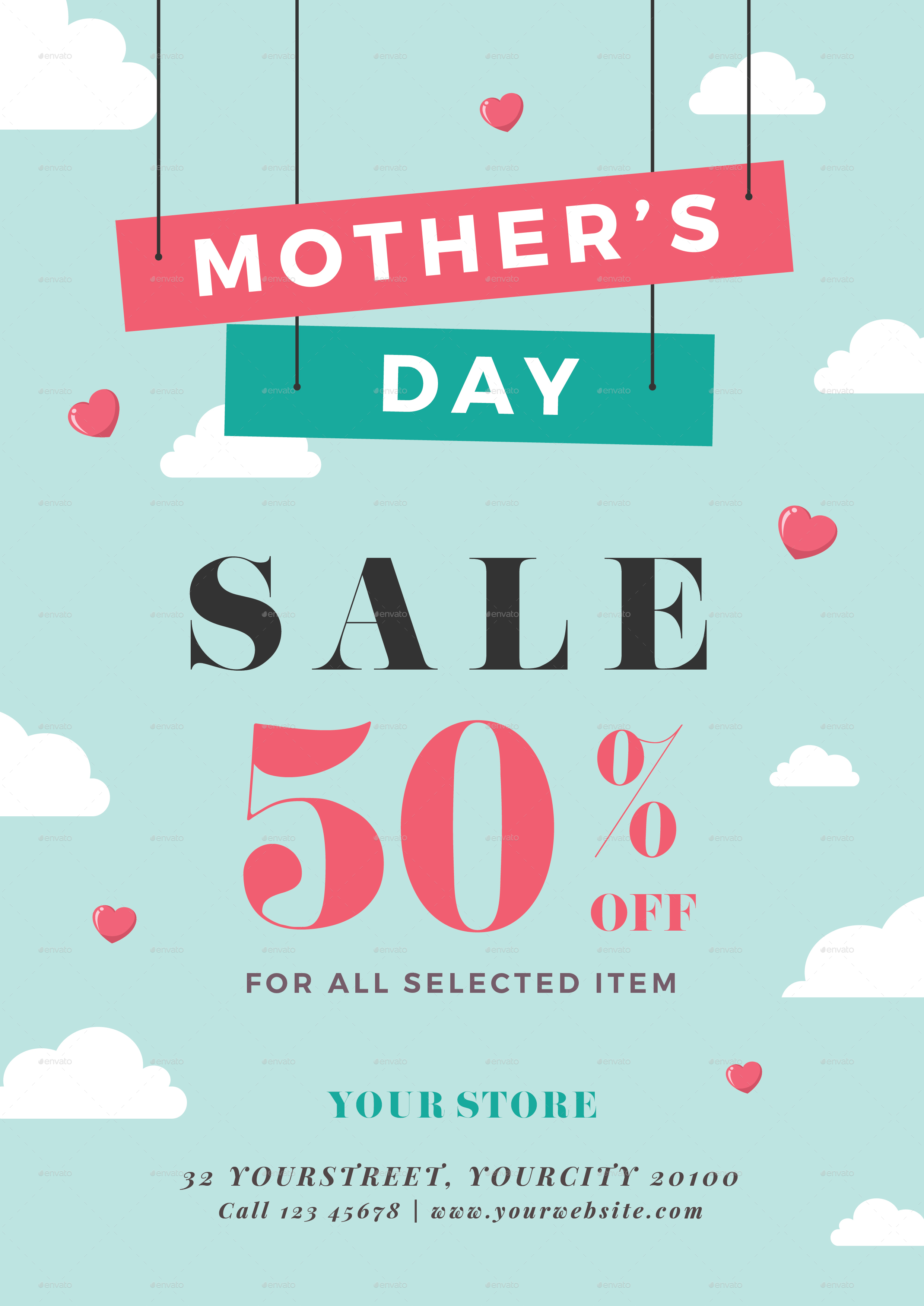 Mothers Day Sale Flyer by Creativestoree GraphicRiver